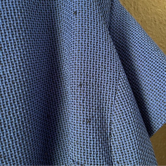 Blue & Blue Patterned Skirt Suit with Belt on Front, Isabella Women’s Suit 22W - Picture 3 of 15